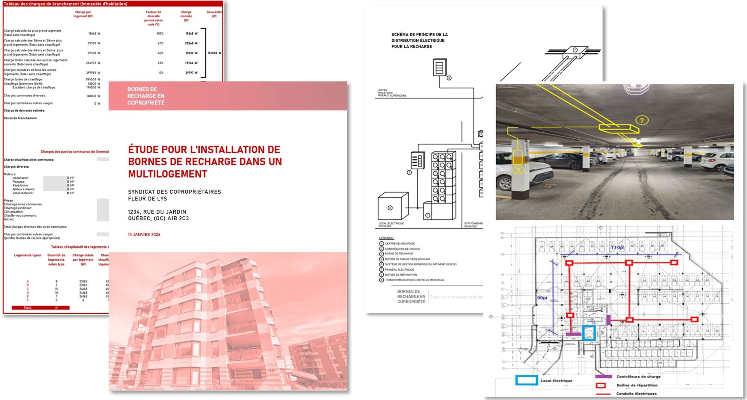 Études pour bornes de recharge